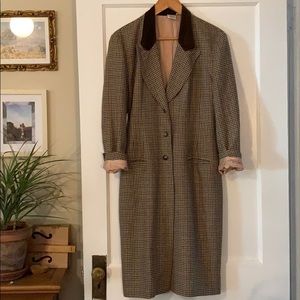 *SOLD*Vintage working girl PLAID wool oversize